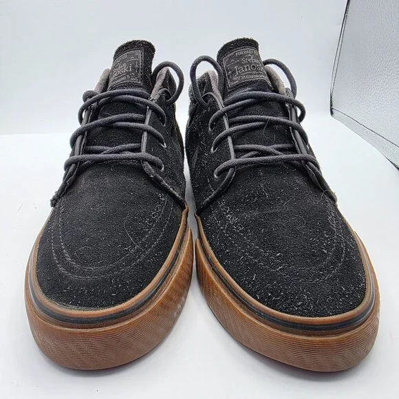 Nike SB Zoom Stefan Janoski Mid Mens Size 9 Black Brown Sneaker Shoes Casual